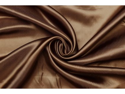 Podšívka viskózová v keprové vazbě - Hnědá