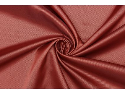 Podšívka taft polyester v keprové vazbě - Měděná červená