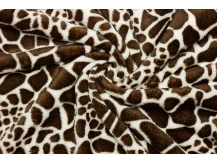 Coral fleece Soft - Zvířecí vzor žirafa