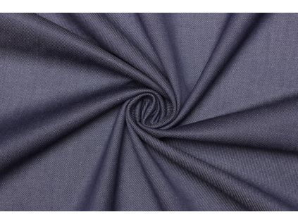Riflovina | Denim elastická směsová - Tmavě modrý melír