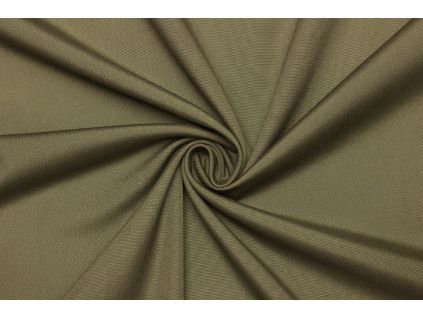Kostýmová látka bavlna | polyester - Zelená khaki