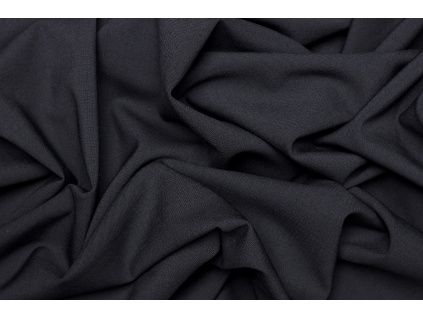 Kostýmová vlna elastická - Temně modrá