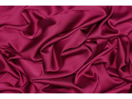 Saténové umělé hedvábí | Silky Armani - Tmavá telemagenta