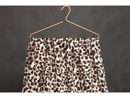 Šatová | halenková látka viskózová - Zvířecí vzor leopard