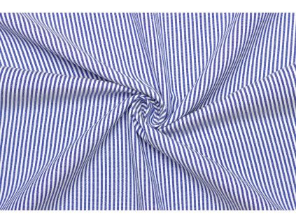 Riflovina | Denim šatová směsová - Proužkový vzor