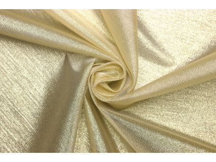Organza třpitivá vánoční - Zlatý metalický lesk