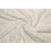 Sherpa fleece s plastickým vzorem - Perlově bílá | Ivory